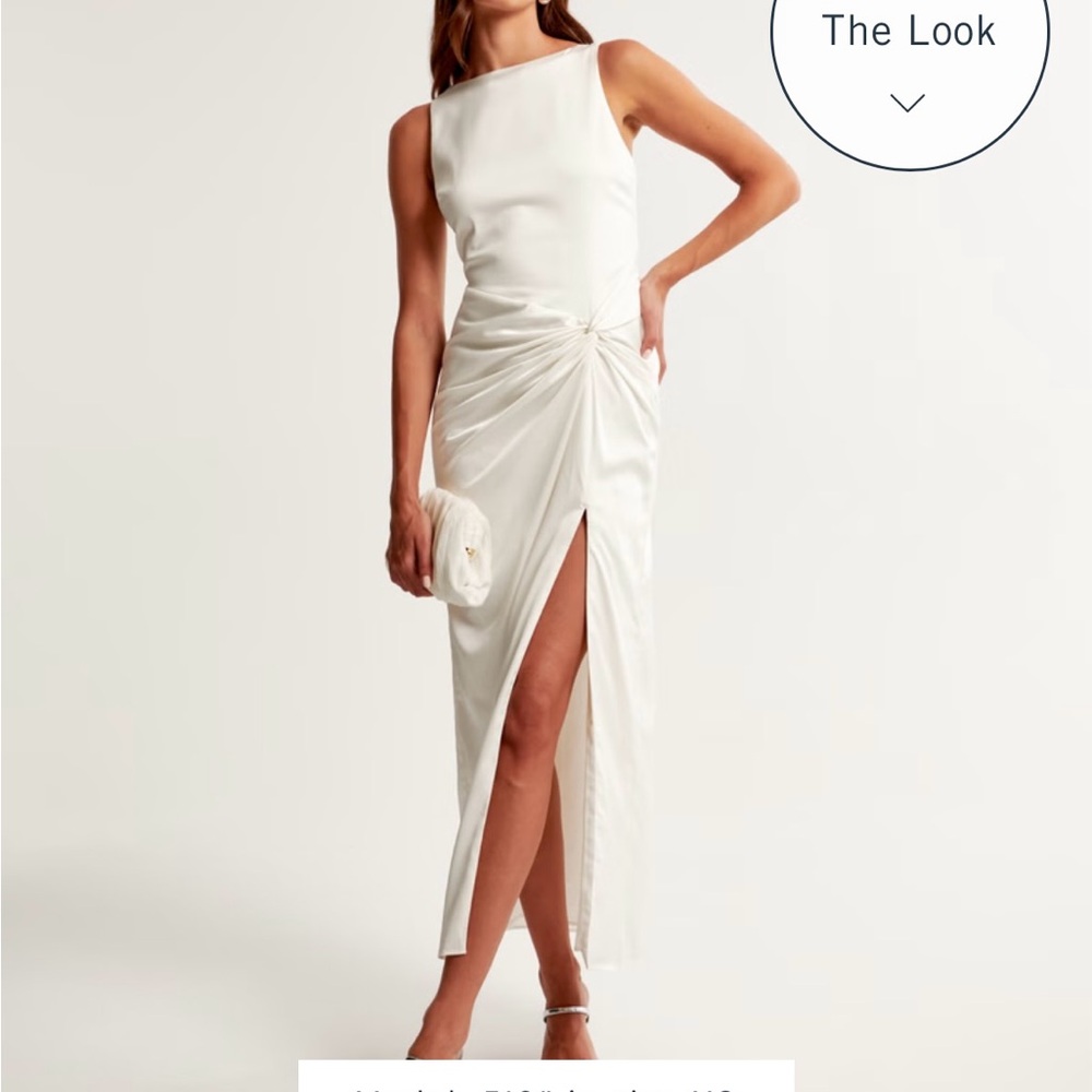 Draped Skirt Maxi Dress